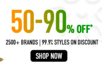 AJIO Fashionation Sale  50-90% off on Clothing & Apparels (Ends Jan 26)