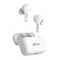 pTron Bassbuds Tango ENC (Environmental Noise Cancellation), Dedicated Movie Mode, Bluetooth 5.1 Wireless Headphone, Deep Bass, Touch Control TWS, TypeC Fast Charging & Voice Assistant Support(White)