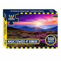 Webby Magic Flowers at Sunrise Jigsaw Puzzle, 500 Pieces