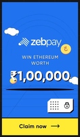 Cred Jackpot - ZebPay Win Ethereum worth 1,00,000 or 150 cashback coupon for new users