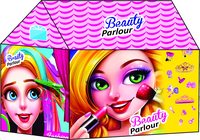 Beauty Salon Fun Tent House with LED Lights,Indoor-Outdoor Set for Kids (95*72*102 cm)