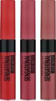 maybelline new york sara s favorite sensational liquid matte pack 3 touch spice nude nuance red serenade
