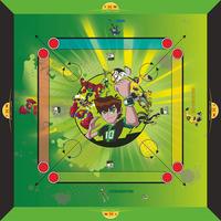 "Toyzone Ben10 Carrom Board 20", Multicolor