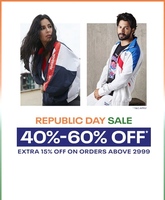 Reebok republic day sale 40-60% off + extra 15% off on orders above 2999