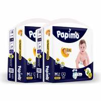 Papimo Bbay Diaper Pants with Aloe Vera for Kids , Monthly Box Pack, M (7.0 kg - 12.0 kg) (152 count )