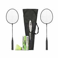Vector X VX-15 Graphite Badminton Racquet with Shuttle for Seniors (Multicolor)- Set of 2