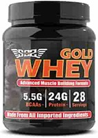 SOS Nutrition Premium GOLD Whey Protein Powder for Big Muscles (24g Protein/day, 5.5g BCAAs, 28 Servings, Digestive Enzymes, Added Vitamins & Minerals) - Beginners Protein