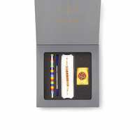 Parker Vector Special Edition Roller Ball Pen with Rakhi Combo, multicoloured, 4 Piece Set (9000024541)