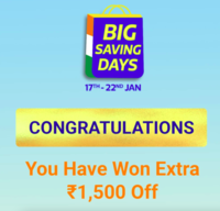 Flipkart Big Savings Days Mystery Box  :  Get Rs.1000, Rs.1500 off on Air Conditioners 