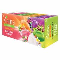 Fiama Gel Bar Celebration Pack with 5 unique Gel Bars, with skin conditioners for moisturized skin, 125g soap (Buy 4 get 1 Free) 