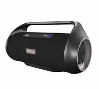  Zebronics Zeb-Sound Feast 300 Wireless Bluetooth 48W Fabric Finish Boombox Party Portable Speaker Supporting Voice Assistant, Splash Proof, Carry Handle, USB, SD Card, AUX, FM & TWS Function