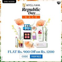 MyGlamm Republic Day Treat Early Access- Flat Rs.900 off on orders of Rs.1200 