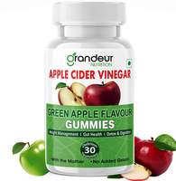 Grandeur Apple Cider Vinegar Gummies For Weight Management With Mother For Better Digestion, Detox & Immunity | With Vitamin B12 | No Gelatin | 30 Gummies | Fat Burner |