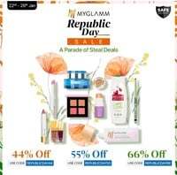 MyGlamm Republic Day Sale - Get  Upto 66% OFF.(22 Jan - 26 Jan)