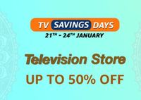 TV Saving Days Upto 50% off + 10% Instant Discount with AMEX & BOB CC | Upto 2500 Additional Discount on Prepaid Orders
