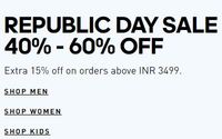Adidas Weekend : Men Shorts , T-Shirts & More Clothing From 599 | Flat 60% off + Additional 15% Discount on Orders Over Rs 3499