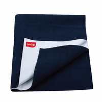 [MRP ERROR] LuvLap Instadry Extra Absorbent Dry Sheet/Bed Protector - Navy Blue, 0m+ - Large 100 x 140cm