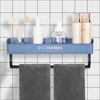 Bathroom wall shelf Holder with Two Installation Methods @ 299  Apply Coupon