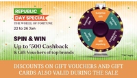 Gyftr Wheel Of Fortune Spin And Win Upto 500 Cashback And Gift Voucher From Top Brand (Republic Day Special Till 26 Jan)