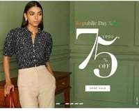 Republic Day sale up to 75% off on Women's wears 