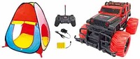 Popsugar Camp N Play Tent for Kids& Popsugar Cross Country Monster 1: 20 R/C Truck - Included Battery, Multicolor Combo