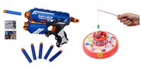 Popsugar Hot Fire Blaze Storm Gun7036 & Popsugar Fishing Game Set, Pink Combo