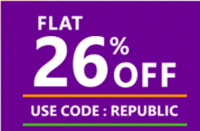  Plum Republic Day Sale : Flat 26% Off Sitewide + Face Mask Free On Orders Worth 2499