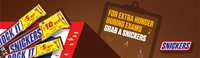 Buy Snickers and get 5/- & 10/- Cash back