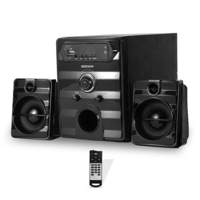 GIZMORE GIZ Trio 2112 Pro Home Entertainment 3000W P.M.P.O & High BASS Multi Connectivity Bluetooth, AUX, USB, FM Radio & Micro SD Card 2.1 Channel Multimedia Speaker with Remote Control, Black