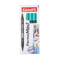 Luxor Perma Med Marker Pen , Green ( Pack of 10 )