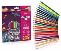 Cello ColourUp Colour Pencil Set | Pack of 24 | Multicoloured | Colouring Set for Kids and Art Lovers