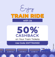 Book Train Ticket to Get 50% Cashback upto 200