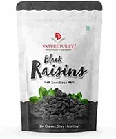 Nature Purify Black Raisins seedless Dry Grapes kali kishmish dry fruits (1 Kg)