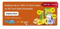 Full Coin Vasool - Redeem Up to 100% of Your Super Coins on All Your Daily Essentials