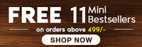 Get Free 11 Mini bestsellers on Orders Above 499/-