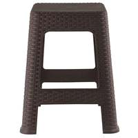 Kuber Industries Plastic Sitting Stool for Bedroom, Kitchen, Living Room, Office Use (Brown)-46KM0520, Standard