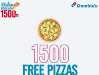 Domino's 1500 FREE Pizza at 2 PM TODAY