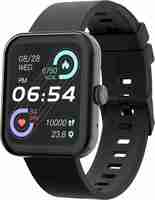 Ambrane FitShot Zest Smartwatch (Black Strap, Regular)