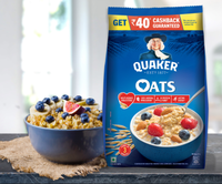 Buy Quaker oats and get assured 40 cashback