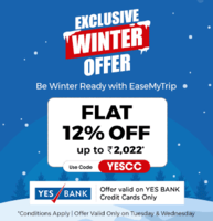 Exclusive Winter Offer Flat 12% off Upto Rs 2022 on Flights using YES Bank Credit Cards 