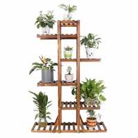 STORE 2508 Solid Wooden Vertical Garden Multi Layer Plant Stand, (131 x 90 x 25 cm)