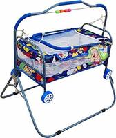 40% off + 50% off coupon on BACHAA JI TOY Cute Baby Swing Cradle Lightweight Transportable with Mosquito Net