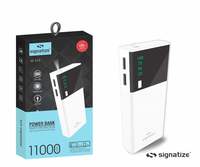 45% Coupon - Signatize 11000mAh Portable Digital Power Bank with LED Torch, Dual USB Output Charger for Mobiles