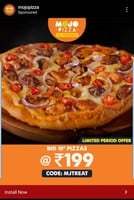 Mojopizza- Regular 7" Pizzas worth 315 @ 99 and Big 10" Pizzas worth 595 @ 199.(All user) 