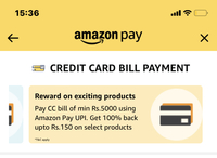 (New offer)Pay credit card bill & get 150 cb on selected products