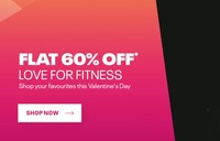 Reebok Valentines Sale Live - Flat 60% off  + 10% off on Prepaid orders over Rs 1000