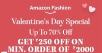 Amazon Fashion  & Beauty upto 80% off + Rs. 250/Rs.650 Cashback on Rs. 2000 (10-11 Feb)