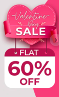 Sanfe valentine's sale - Flat 60% off ,freebie worth 199 every purchase,10% off on prepaid