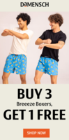 Damensch Boxer offer - Buy 3 Get 1 free