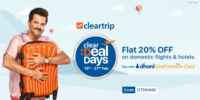 Cleartrip Clear Deal Days 14-27 Feb :- Flat 20% Discount on Domestic Flights and Hotel Booking using Dhani Card